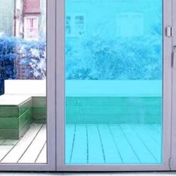 Aslan Raamfolie Transparant Blauw RAL 5012 (125cm)