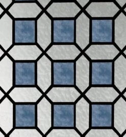 Raamfolie Glas In Lood Blauw (45cm)