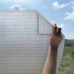 Statisch Raamfolie Lijnen 46cm (geschikt Voor Dubbel, HR+ En HR++ Glas)